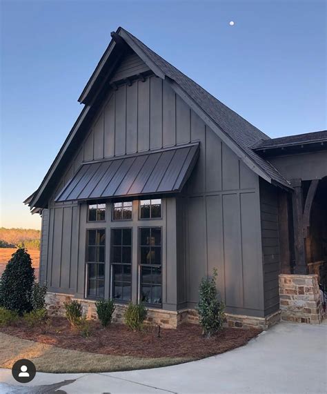 metal roof house black combinations with flashing and gutter|black roof exterior colors.